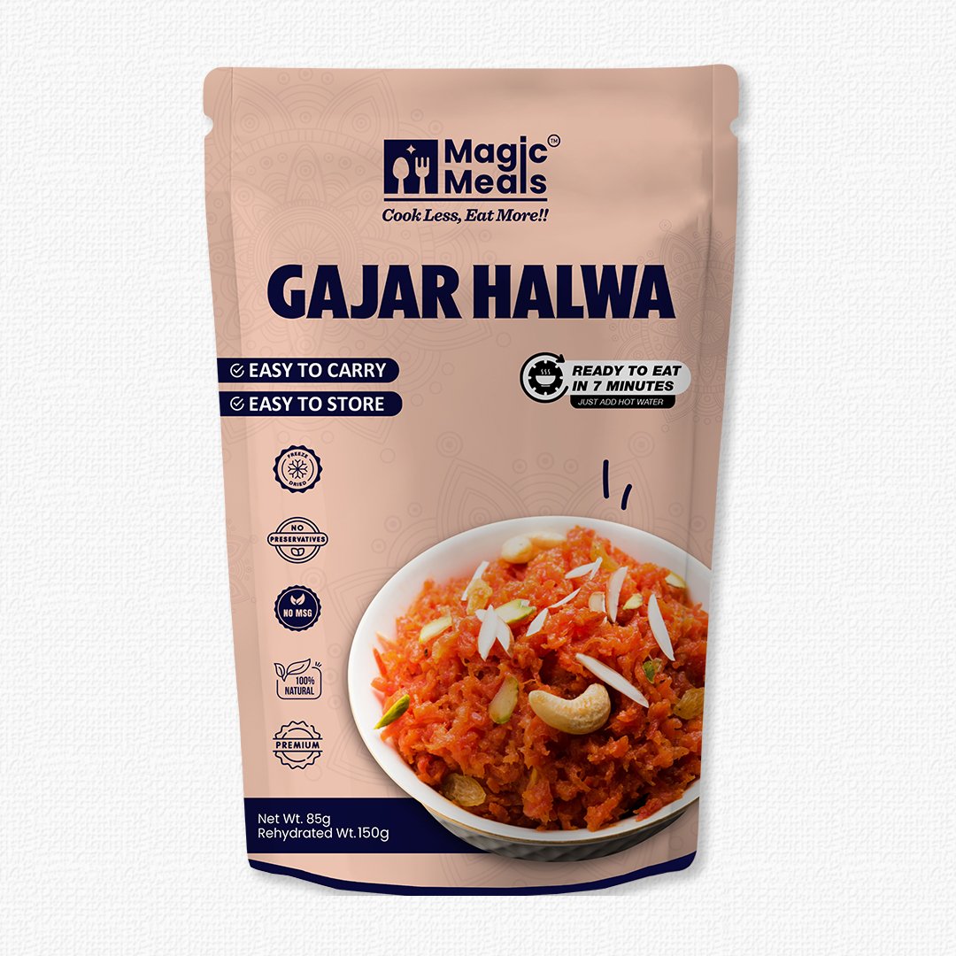 Magic Meals Gajar Halwa Ready to Eat | Instant Carrot Dessert Delight