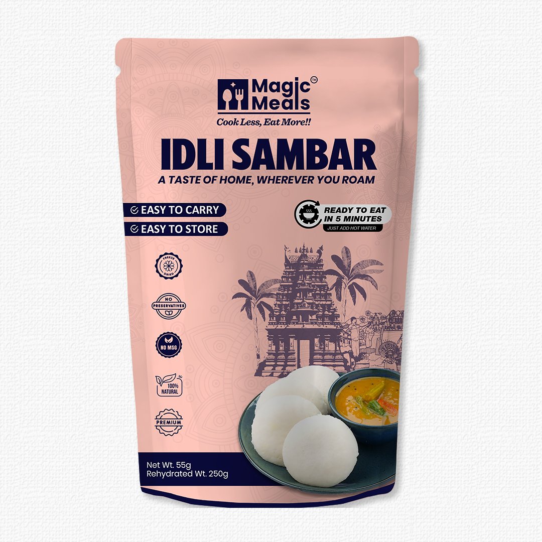 Buy Magic Meals Idli Sambar Ready to Eat Online | Instant South Indian Meal