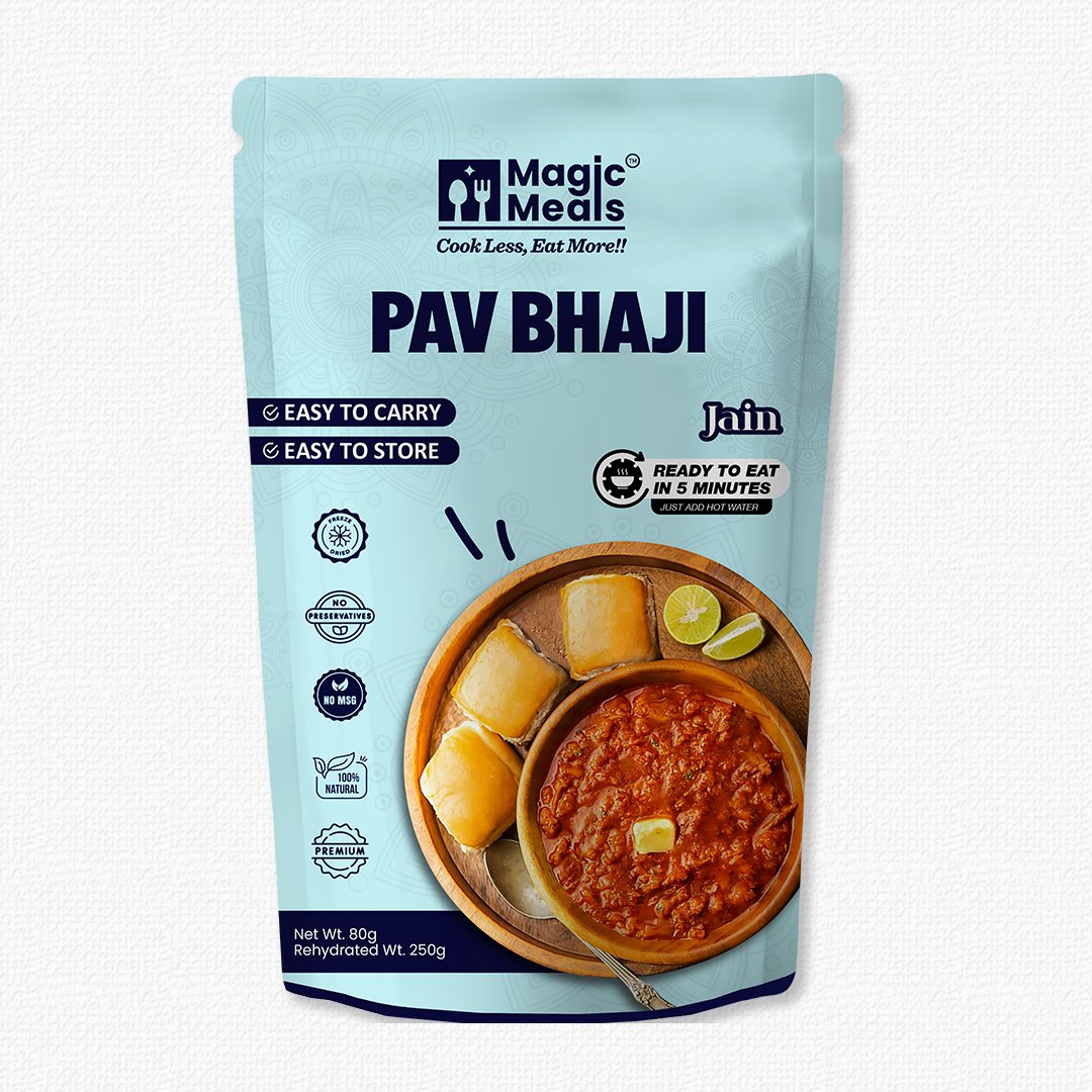 Jain Pav Bhaji – No Onion No Garlic Ready to Eat Meal | Magic Meals