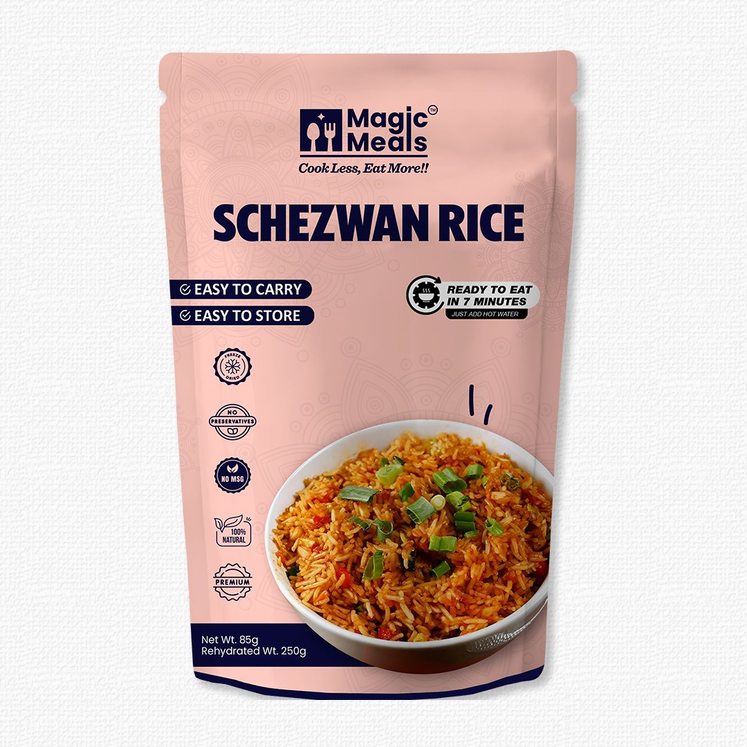 Buy Magic Meals Schezwan Rice Ready to Eat Online | Instant Spicy Rice Meal