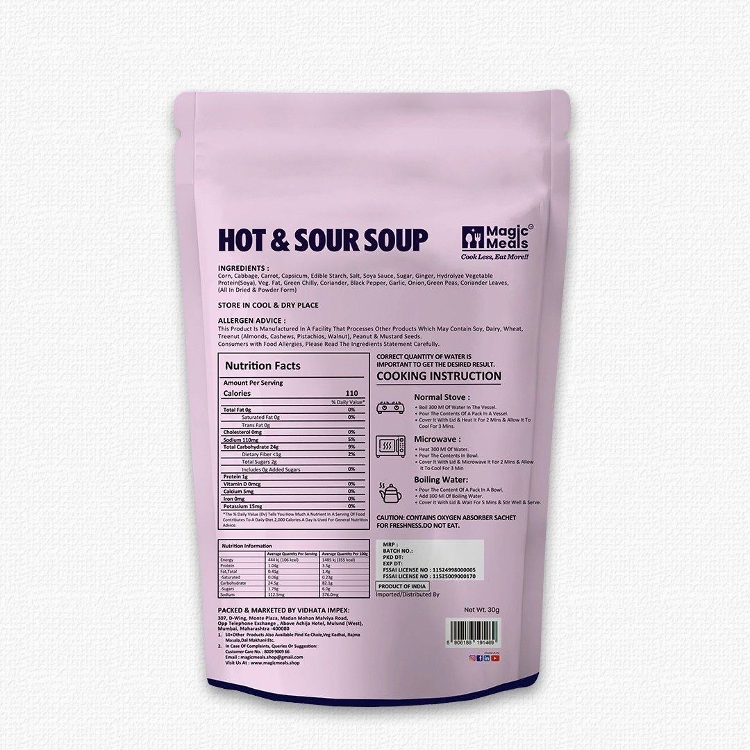 Magic Meals Hot & Sour Soup Ready to Eat | Instant Chinese Style SoupMagic Meals Hot & Sour Soup Ready to Eat | Instant Chinese Style Soup Magic Meals Hot & Sour Soup Ready to Eat | Instant Chinese Style Soup