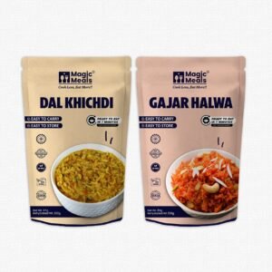 Light Dinner Combo | Dal Khichdi & Gajar Halwa Ready to Eat Meal