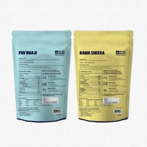 Buy Magic Meals Desi Lunch Box Online | Pav Bhaji & Rawa Sheera Combo