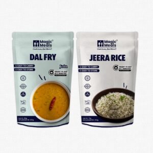Magic Meals Comfort Night Combo (Dal Fry + Jeera Rice) | Jain Ready-to-Eat Meal Combo