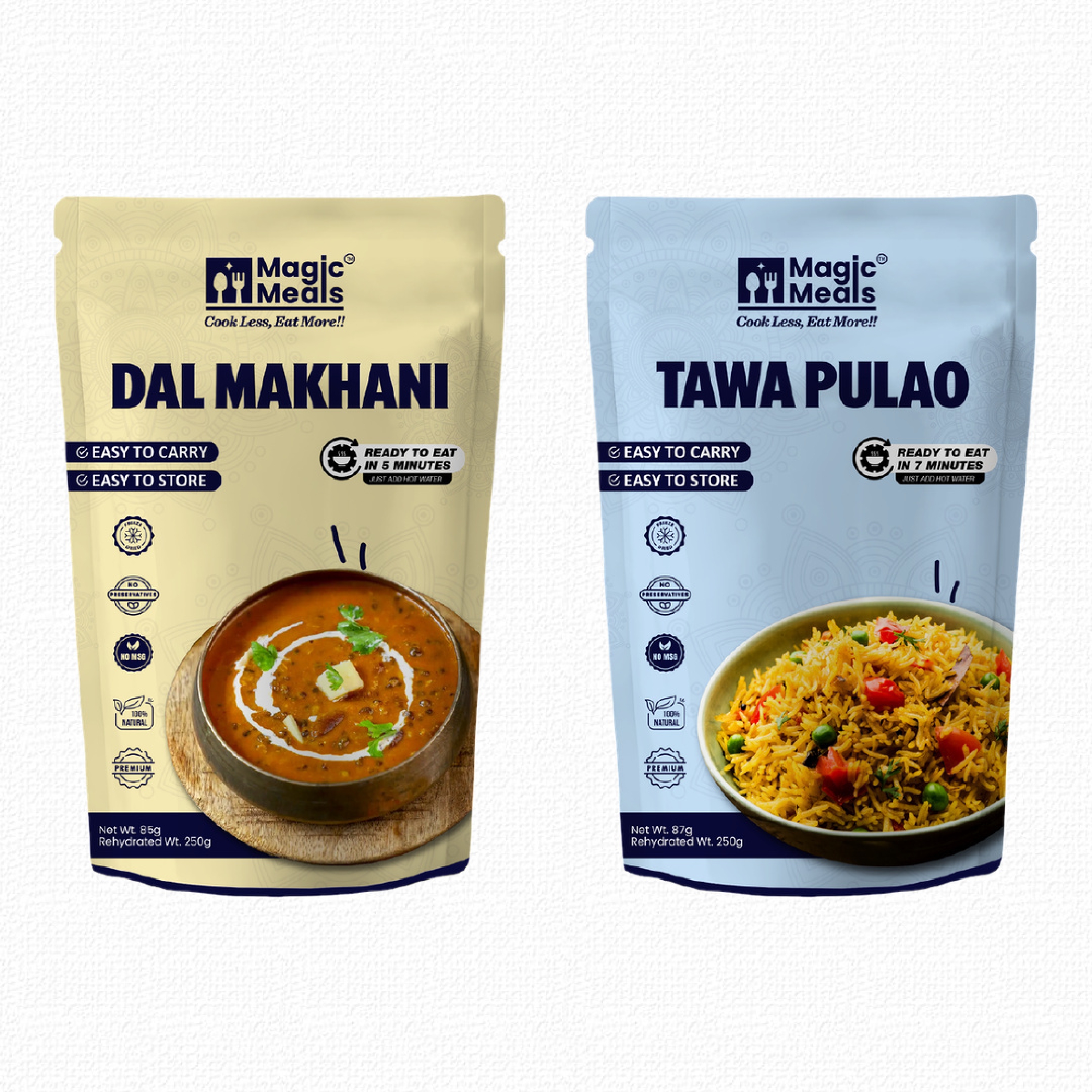 Magic Meals Punjabi Comfort Combo ( Dal Makhani + Tawa Pulao )